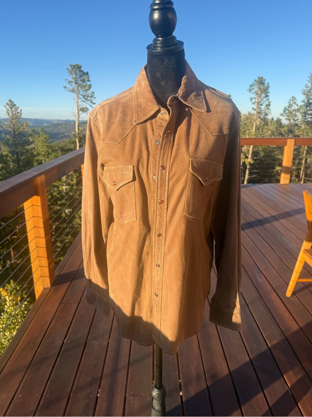 Vintage Scully Suede Leather Western Shirt Jacket - Medium